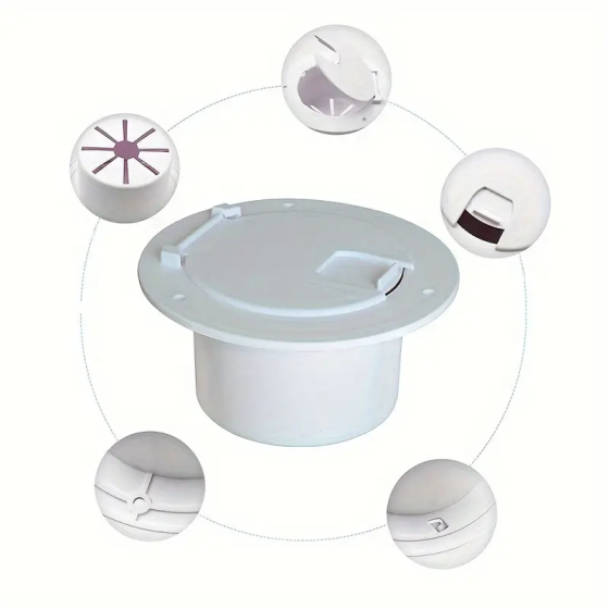 Power Cable Outlet Hatch White